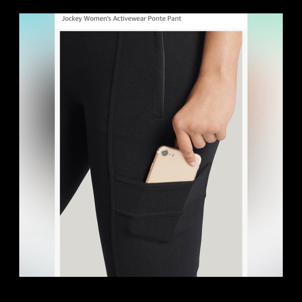 Jockey Gray Leggings Soft Knit Comfort